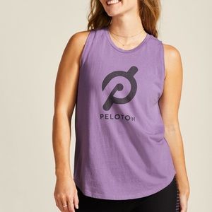 Peloton purple scoop tank brand new